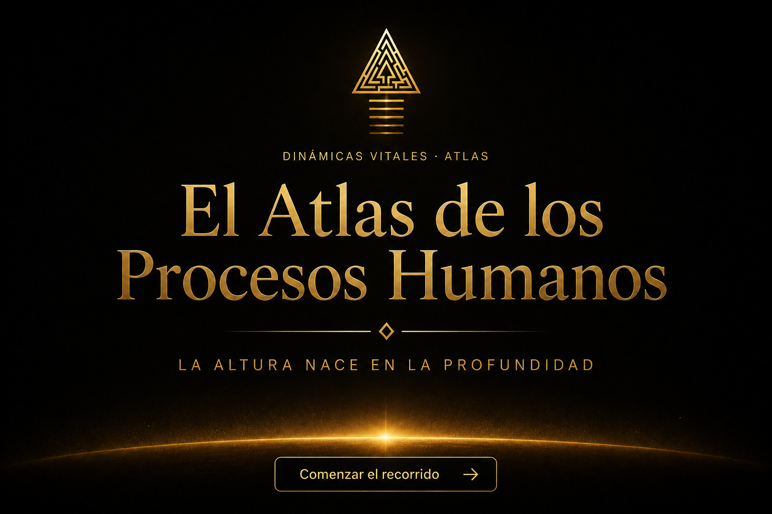 El Atlas de los Procesos Humanos · La altura nace en la profundidad · Comenzar el recorrido